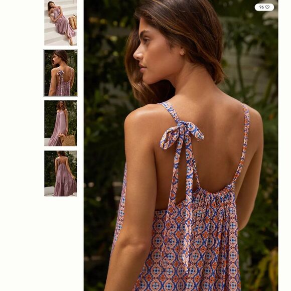 Anthropologie JETS Azura Geo Silk Blend High-Neck Dress - Picture 4 of 4